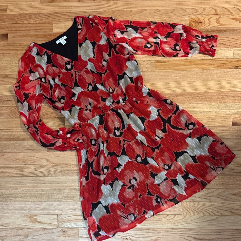 WHBM abstract floral dress